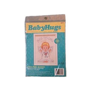 VTG New Little Angel Blessing 1992 BabyHug Sunset Counted Cross Stitch Kit 16574